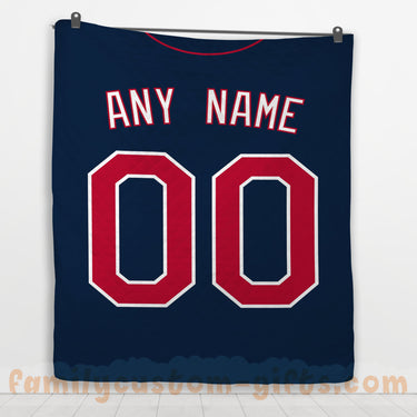 Custom Premium Quilt Blanket Minnesota Jersey Baseball Personalized Quilt Gifts for Her & Him